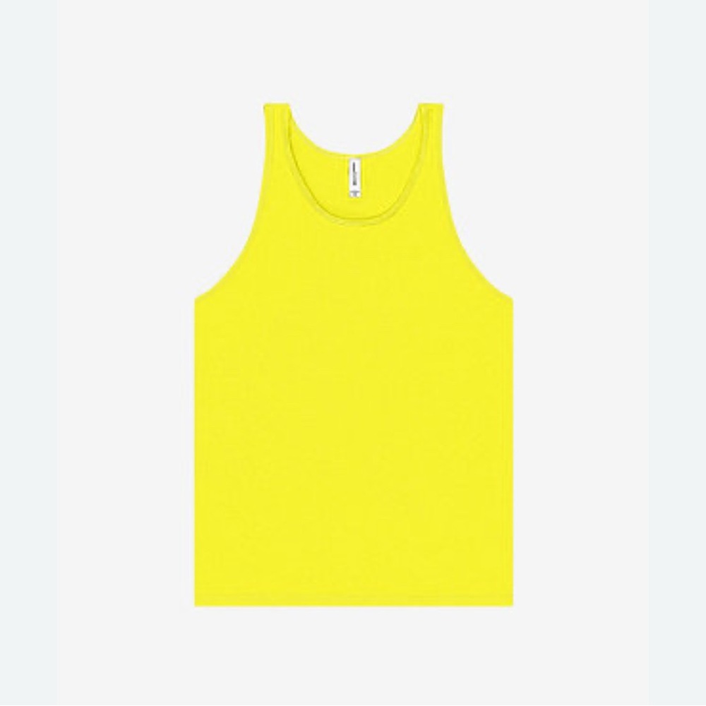 5/$25 Bella Canvas Bright Yellow Tank Top NWOT